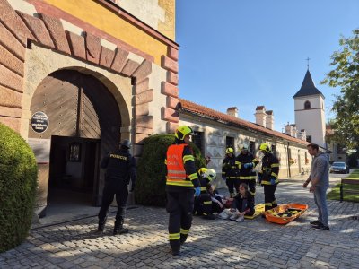 Státní zámek Kratochvíle hostil výjimečné cvičení složek IZS